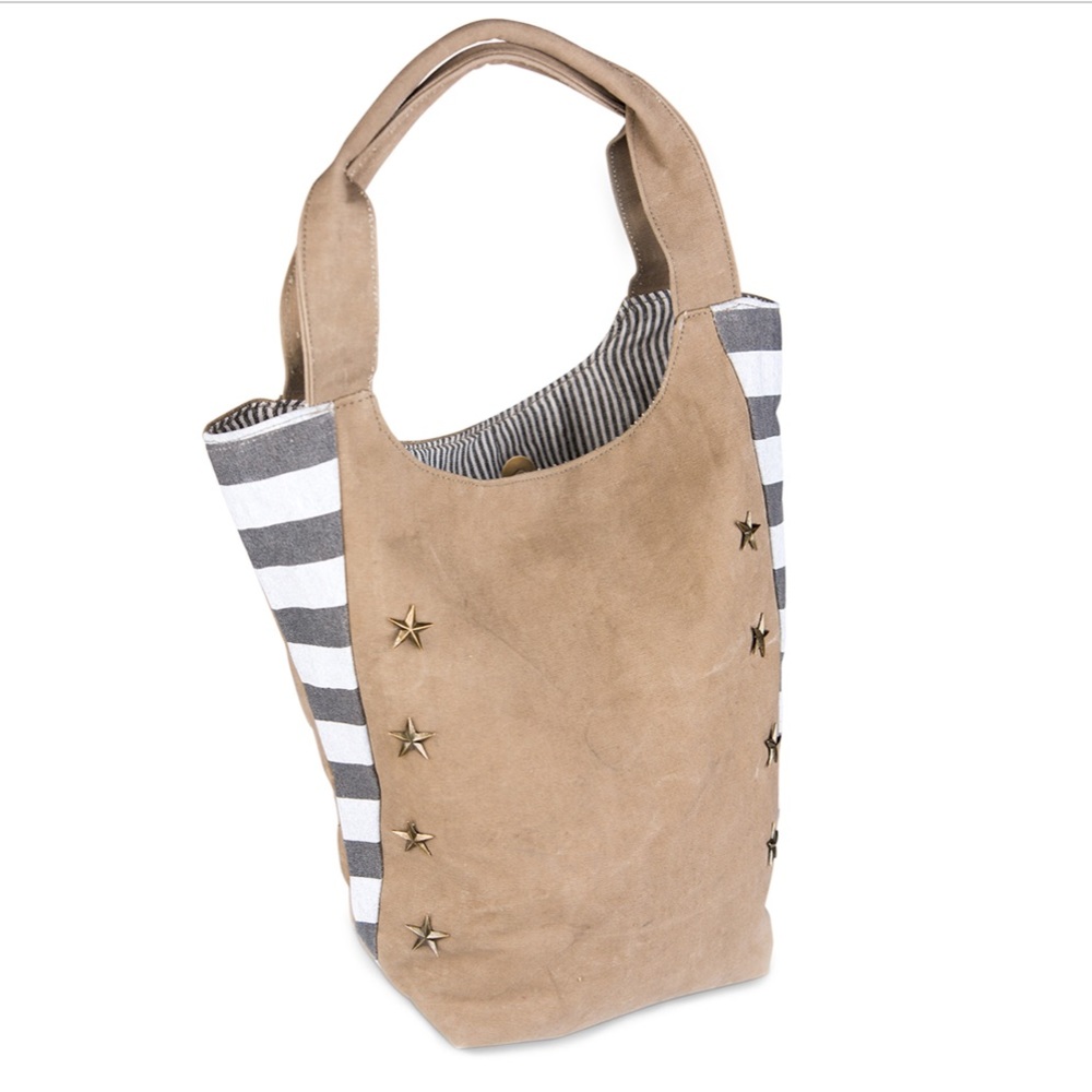 Mona B Star Studded Canvas Tote~Discontinued